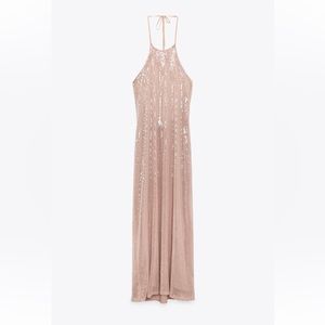 Zara low back sequin gown (NWT- New With Tags)